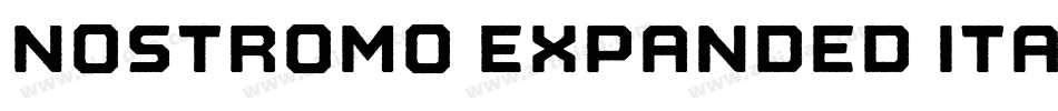 Nostromo Expanded Italic字体转换